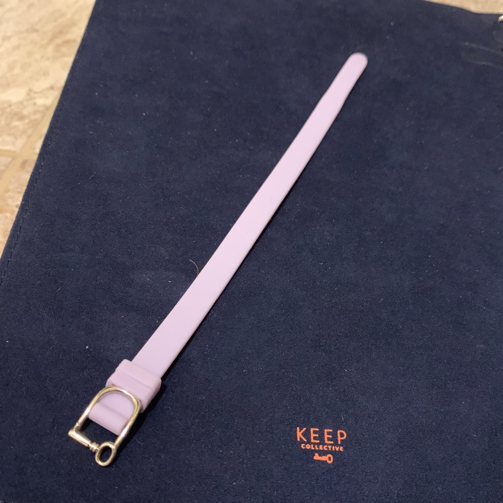 KEEP Collective lilac silicone band